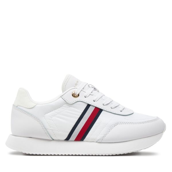 Tommy Hilfiger Superge Tommy Hilfiger Essential Runner Global Stripes FW0FW08005 Bela