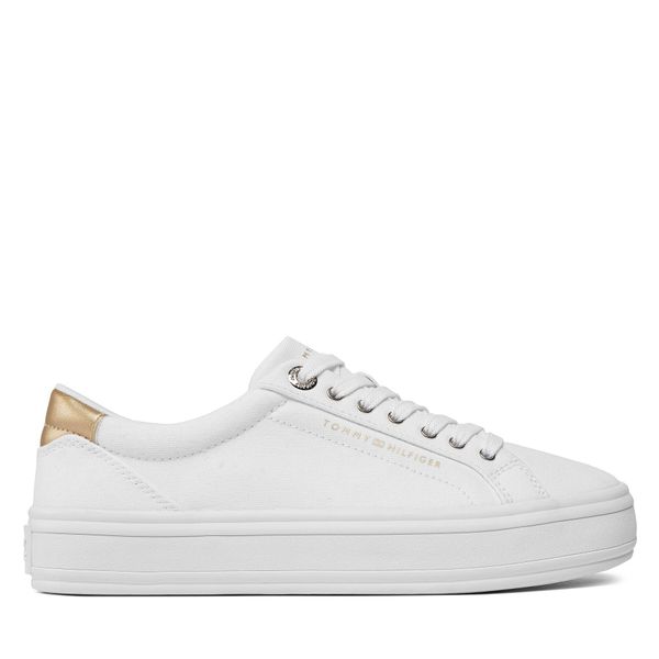 Tommy Hilfiger Superge Tommy Hilfiger Essential Vulc Canvas Sneaker FW0FW07682 White YBS