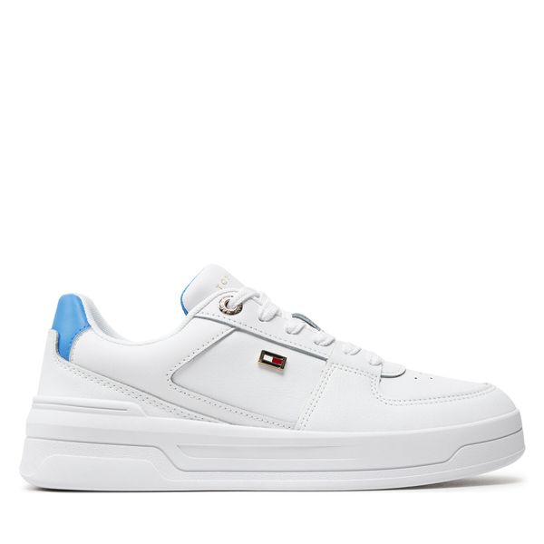 Tommy Hilfiger Superge Tommy Hilfiger Flag Basket Sneaker FW0FW08081 Bela