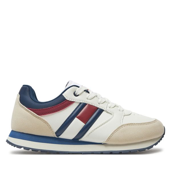 Tommy Hilfiger Superge Tommy Hilfiger Flag Low Cur Lace-Up Sneaker T3X9-33664-1269 Bela