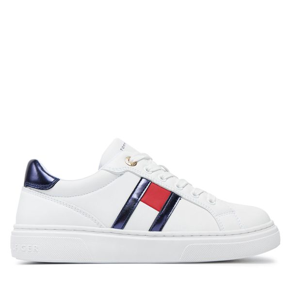 Tommy Hilfiger Superge Tommy Hilfiger Flag Low Cut Lace-Up Sneaker T3A9-33538-1351 S Bela