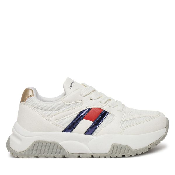 Tommy Hilfiger Superge Tommy Hilfiger Flag Low Cut Lace-Up Sneaker T3A9-33550-1697 M Bela