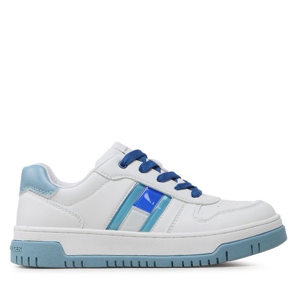 Tommy Hilfiger Superge Tommy Hilfiger Flag Low Cut Lace-Up Sneaker T3X9-32869-1355 S White/Sky Blue/Royal Y254