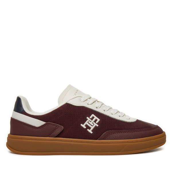 Tommy Hilfiger Superge Tommy Hilfiger Heritage Sneaker Perf FW0FW08380 Bordo rdeča