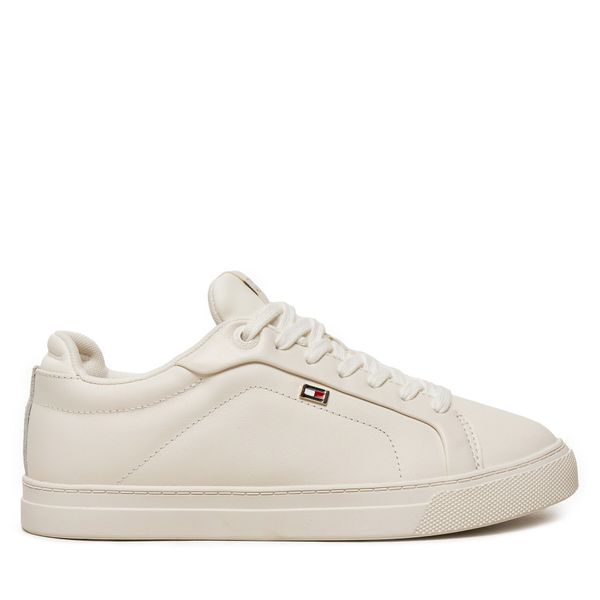 Tommy Hilfiger Superge Tommy Hilfiger Icon Court Sneaker Flag FW0FW08327 Écru