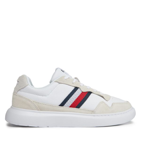 Tommy Hilfiger Superge Tommy Hilfiger Light Cupsole Lth Mix Stripes FM0FM04889 Bela