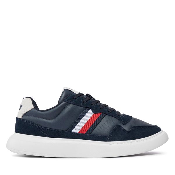 Tommy Hilfiger Superge Tommy Hilfiger Light Cupsole Lth Mix Stripes FM0FM04889 Modra