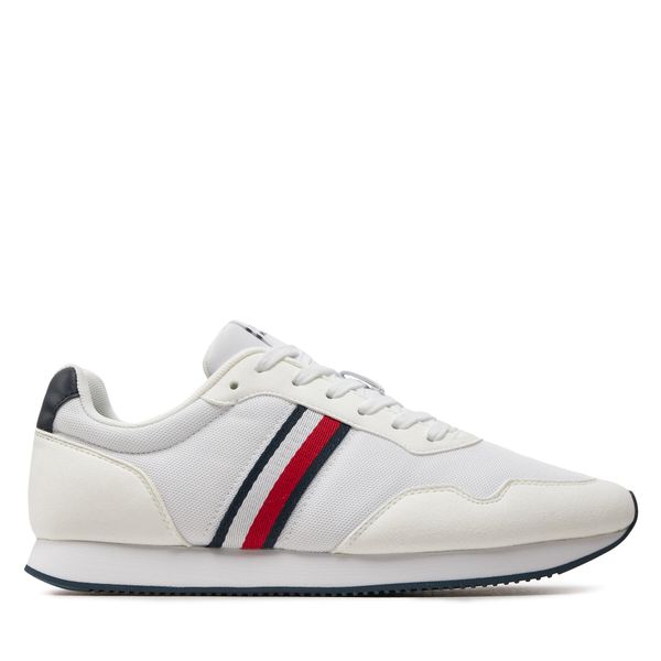 Tommy Hilfiger Superge Tommy Hilfiger Lo Runner Mix FM0FM04958 Bela