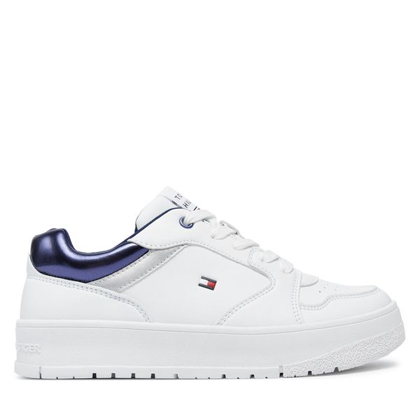 Tommy Hilfiger Superge Tommy Hilfiger Low Cut Lace-Up Sneaker T3A9-33525-1351 S Bela