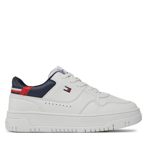 Tommy Hilfiger Superge Tommy Hilfiger Low Cut Lace-Up Sneaker T3X9-33367-1355 S White