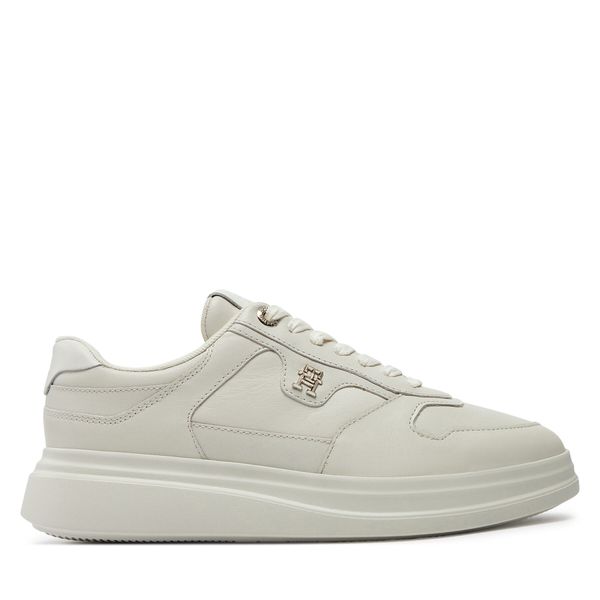 Tommy Hilfiger Superge Tommy Hilfiger Lux Pointy Court Sneaker FW0FW07991 Écru