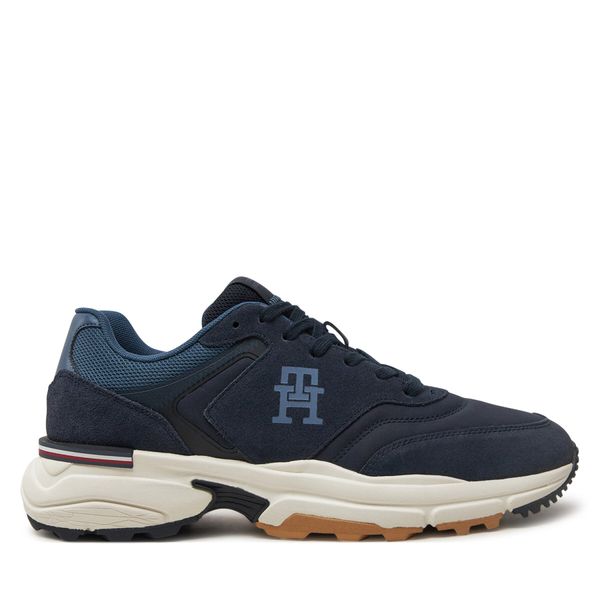 Tommy Hilfiger Superge Tommy Hilfiger M Runner X Ventile Mix FM0FM05062 Mornarsko modra