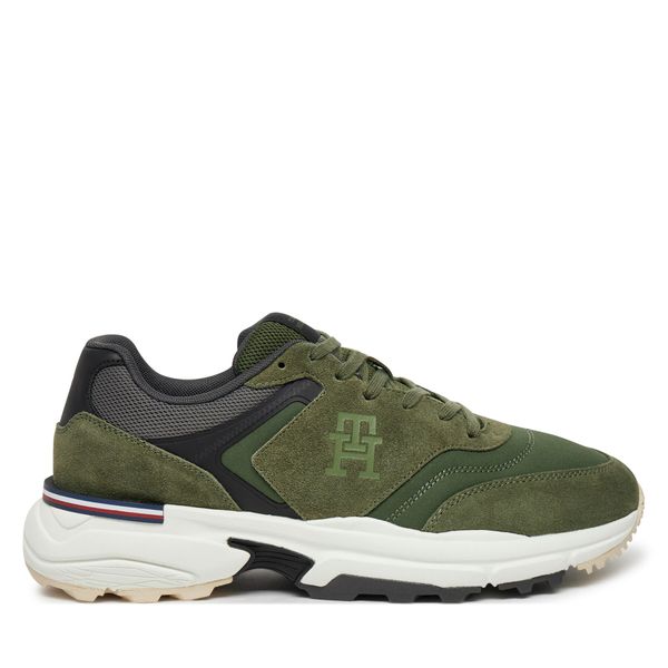 Tommy Hilfiger Superge Tommy Hilfiger M Runner X Ventile Mix FM0FM05062 Zelena