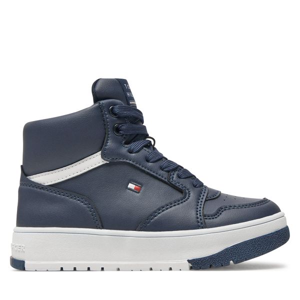 Tommy Hilfiger Superge Tommy Hilfiger Mid Cutlace-Up Sneaker T3X9-33641-1351 M Mornarsko modra