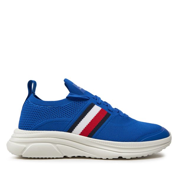 Tommy Hilfiger Superge Tommy Hilfiger Modern Runner Knit Stripes Ess FM0FM04798 Modra