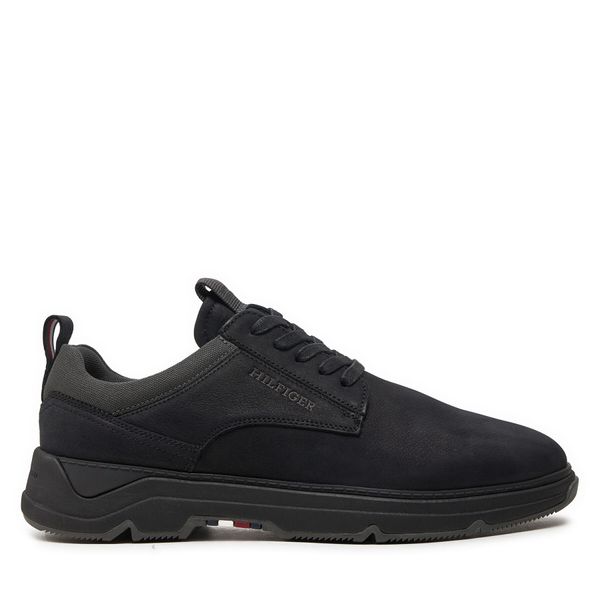 Tommy Hilfiger Superge Tommy Hilfiger Nubuck Mix Hybrid Shoe FM0FM05092 Črna