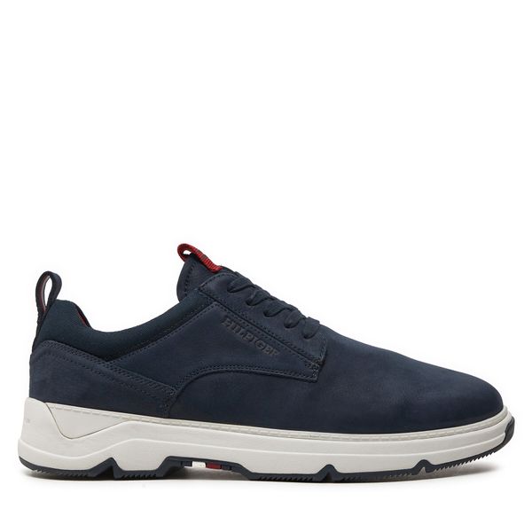 Tommy Hilfiger Superge Tommy Hilfiger Nubuck Mix Hybrid Shoe FM0FM05092 Mornarsko modra