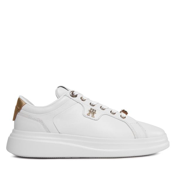 Tommy Hilfiger Superge Tommy Hilfiger Pointy Court Sneaker Hardware FW0FW07780 White/Gold 0K7