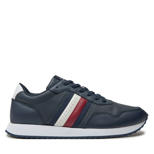 Tommy Hilfiger Superge Tommy Hilfiger Runner Evo Lth Mix Ess FM0FM05121 Mornarsko modra