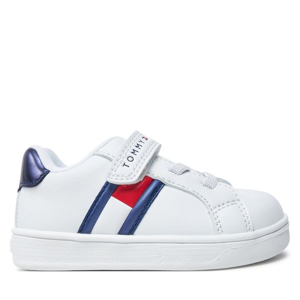 Tommy Hilfiger Superge Tommy Hilfiger Signature Tape Hook And Loop Sneakers T1A9-33516-1351 Bela