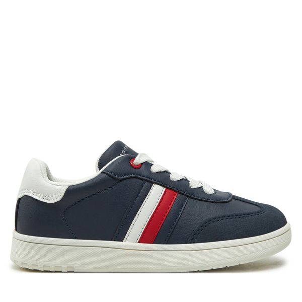 Tommy Hilfiger Superge Tommy Hilfiger Stripe Low Cut Lace-Up Sneaker T3X9-33851-1269 M Mornarsko modra
