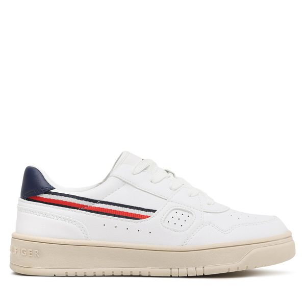 Tommy Hilfiger Superge Tommy Hilfiger Stripes Low Cut Lace-Up Sneaker T3X9-32848-1355 S White 100