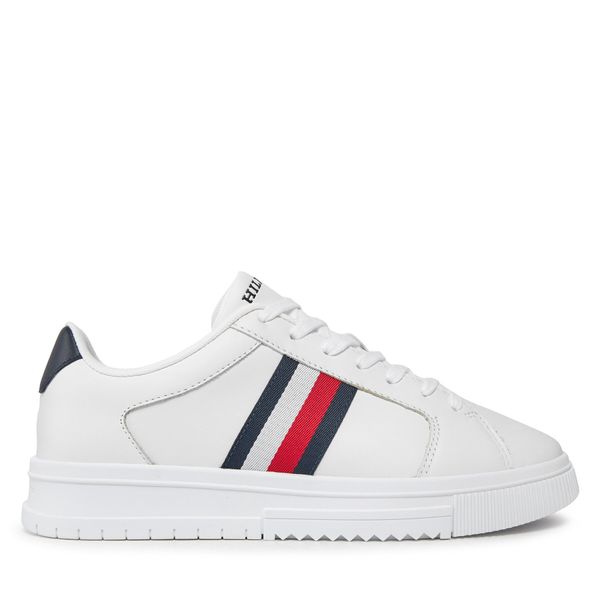 Tommy Hilfiger Superge Tommy Hilfiger Supercup Lth Stripes Ess FM0FM04895 Bela