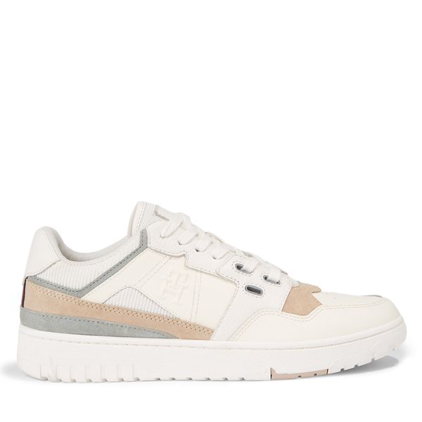 Tommy Hilfiger Superge Tommy Hilfiger Th Basket Better Ii Lth Mix FM0FM04794 Weathered White AC0