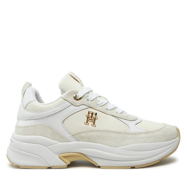 Tommy Hilfiger Superge Tommy Hilfiger Th Chunky Feminine Runner FW0FW08616 Écru