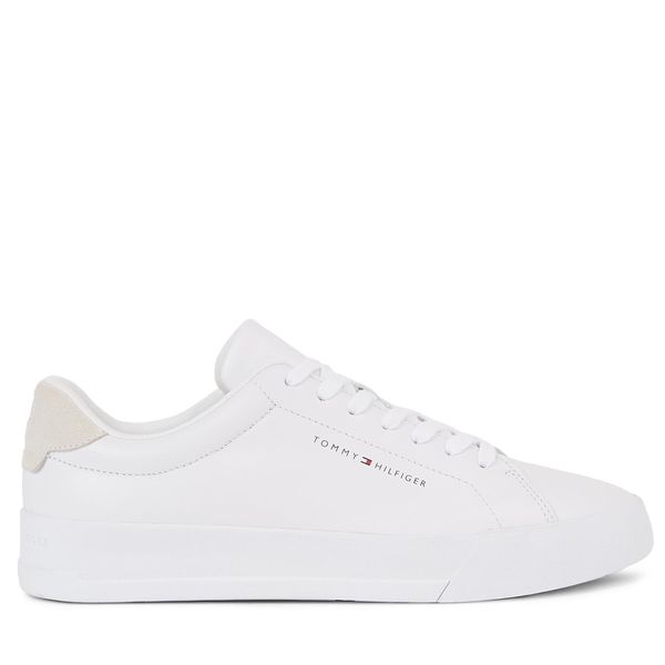 Tommy Hilfiger Superge Tommy Hilfiger Th Court Leather FM0FM04971 White YBS