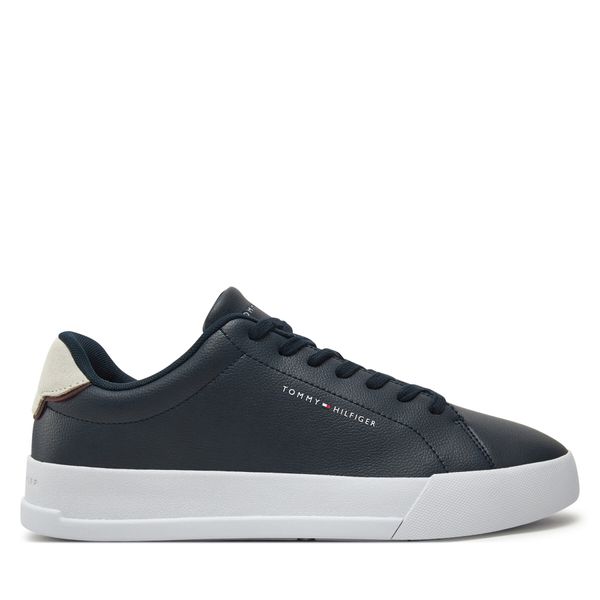 Tommy Hilfiger Superge Tommy Hilfiger Th Court Lth Detail Ess FM0FM05367 Mornarsko modra