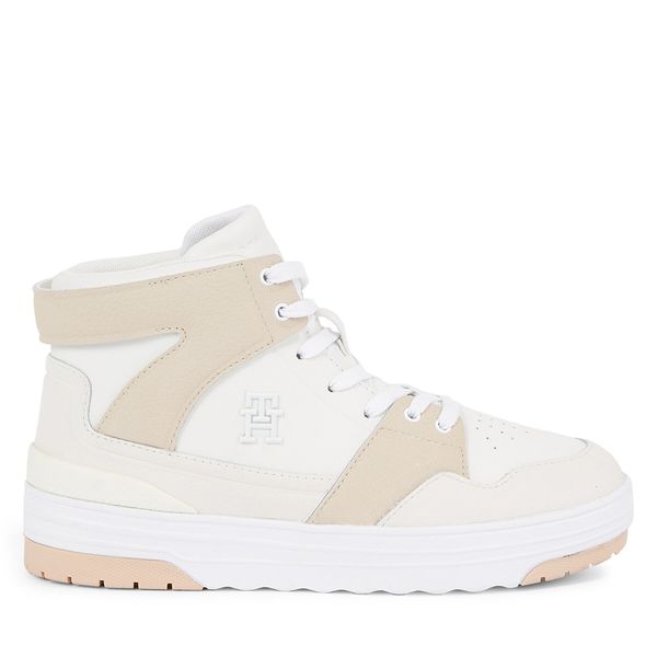 Tommy Hilfiger Superge Tommy Hilfiger Th Hi Basket Sneaker FW0FW07308 Bela