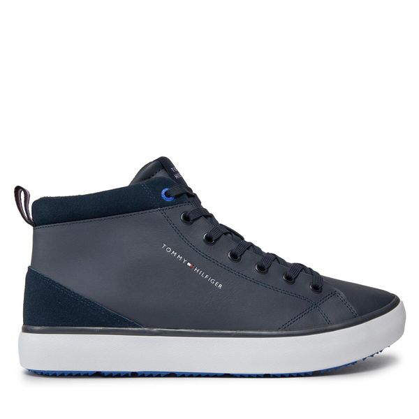 Tommy Hilfiger Superge Tommy Hilfiger Th Hi Vulc Cleat Lth Mix FM0FM04883 Desert Sky DW5