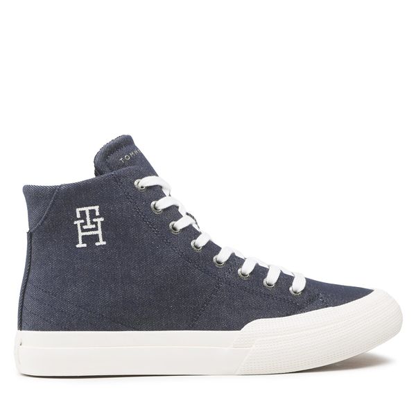 Tommy Hilfiger Superge Tommy Hilfiger Th Hi Vulc Premium FM0FM04542 Mornarsko modra