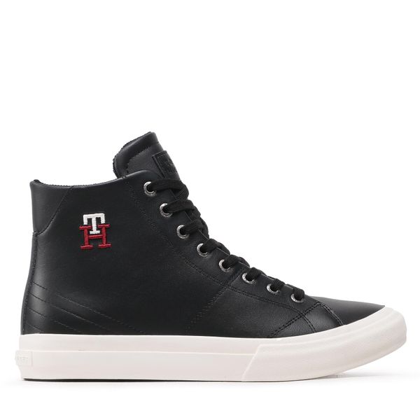 Tommy Hilfiger Superge Tommy Hilfiger Th Hi Vulc Street Leather FM0FM04739 Črna