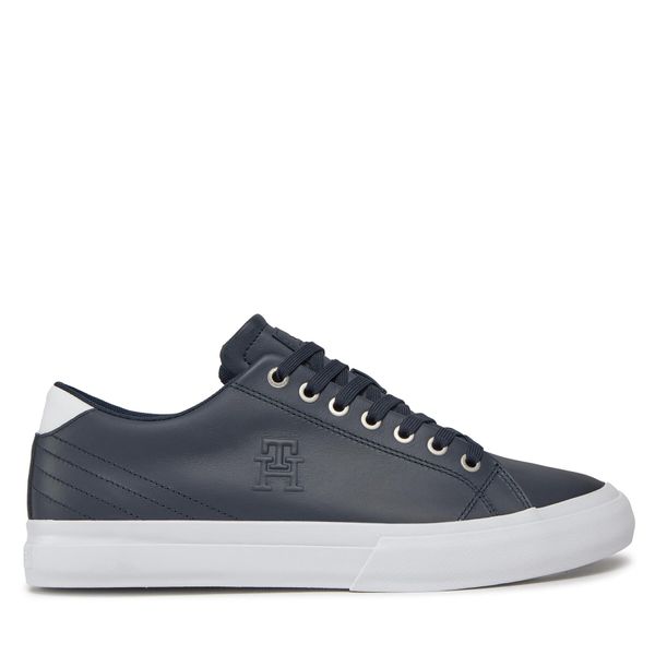 Tommy Hilfiger Superge Tommy Hilfiger Th Hi Vulc Street Low Lth Ess FM0FM04896 Modra