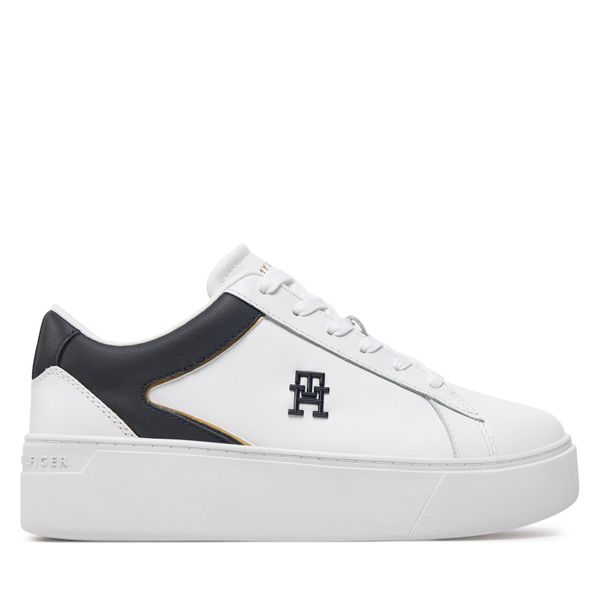 Tommy Hilfiger Superge Tommy Hilfiger Th Platform Court Sneaker FW0FW07910 Bela