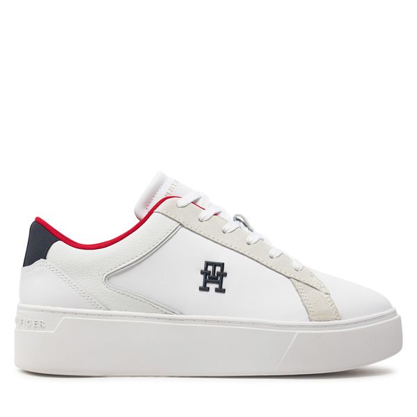 Tommy Hilfiger Superge Tommy Hilfiger Th Platform Court Sneaker Nbk FW0FW08210 Bela