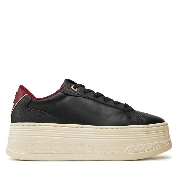 Tommy Hilfiger Superge Tommy Hilfiger Th Platform Sneaker Triangle FW0FW08115 Črna