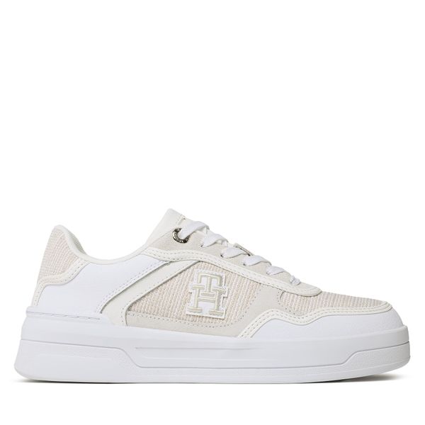 Tommy Hilfiger Superge Tommy Hilfiger Th Woven Basket Sneaker FW0FW07289 White YBS