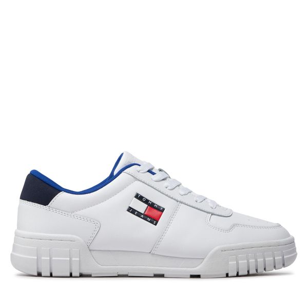 Tommy Jeans Superge Tommy Jeans Retro Leather Cupsole EM0EM01068 Bela