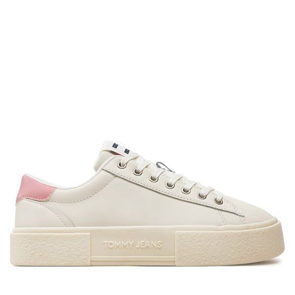 Tommy Jeans Superge Tommy Jeans Tjw Foxing Flatform Sneaker EN0EN02567 Écru