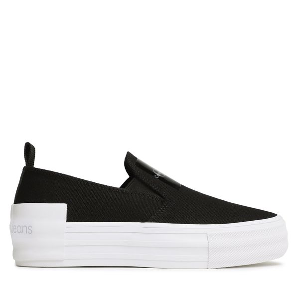 Calvin Klein Jeans Tenis superge Calvin Klein Jeans Bold Vulc Flat Slipon YW0YW01040 Črna