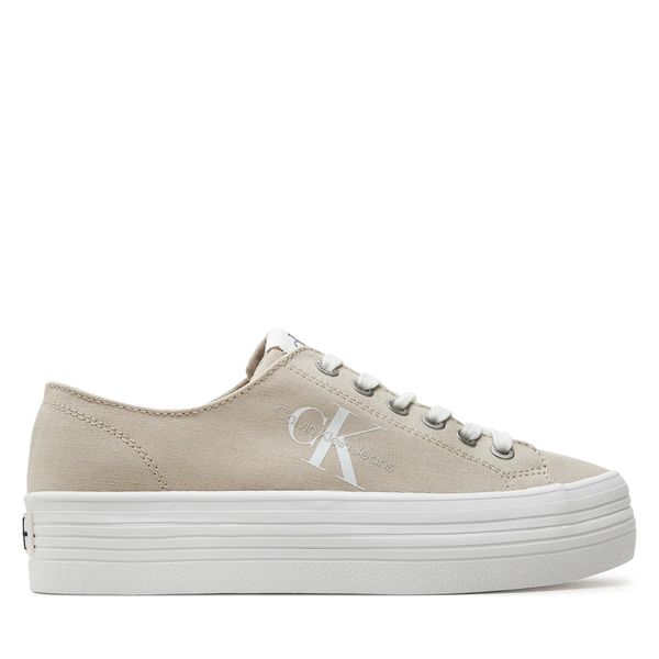 Calvin Klein Jeans Tenis superge Calvin Klein Jeans Vulc Flatform Essential Mono YW0YW01030 Bež