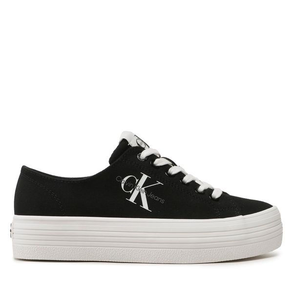 Calvin Klein Jeans Tenis superge Calvin Klein Jeans Vulc Flatform Essential Mono YW0YW01030 Black BDS