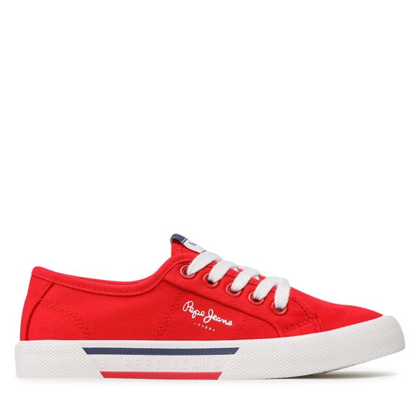 Pepe Jeans Tenis superge Pepe Jeans Brady Boy Basic PBS30527 Rdeča