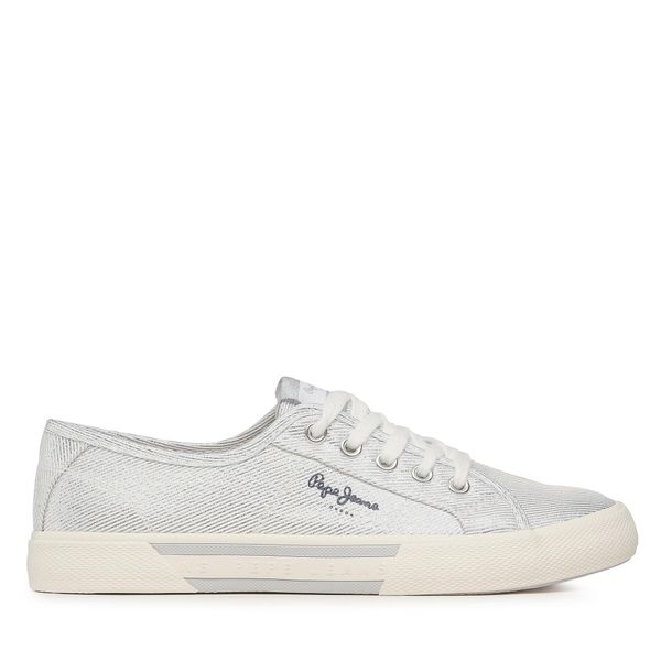 Pepe Jeans Tenis superge Pepe Jeans Brady Party W PLS31439 Srebrna