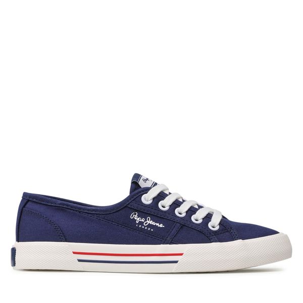 Pepe Jeans Tenis superge Pepe Jeans Brady W Basic PLS31287 Mornarsko modra