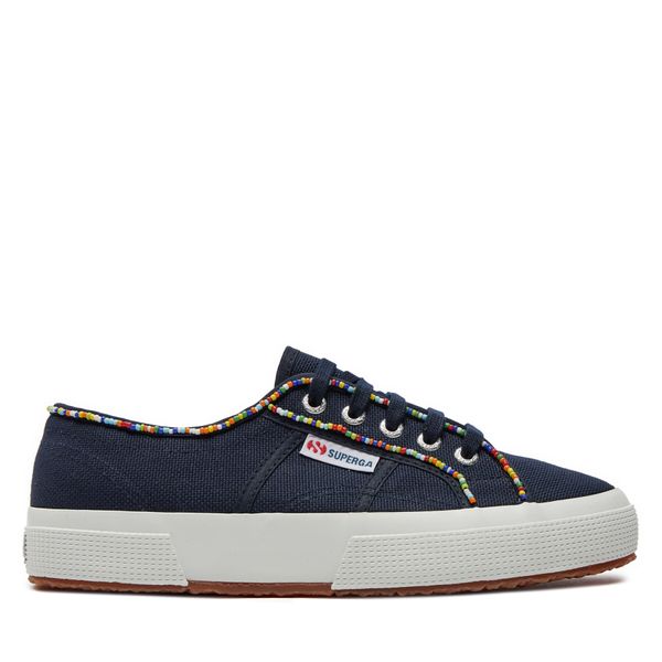 Superga Tenis superge Superga Multicolor Beads 2750 S31352W Mornarsko modra