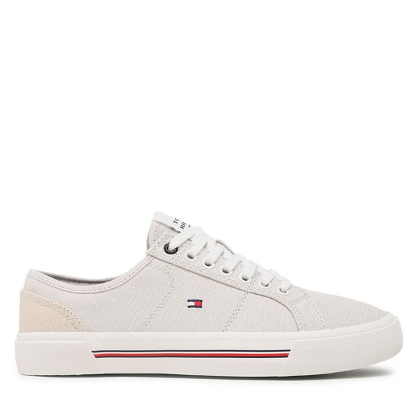 Tommy Hilfiger Tenis superge Tommy Hilfiger Core Corporate Vulc Canvas FM0FM04560 Siva